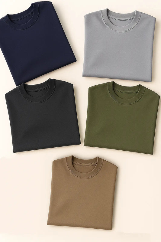 Pick Any 3 - Plain Cotton Shirts Combo
